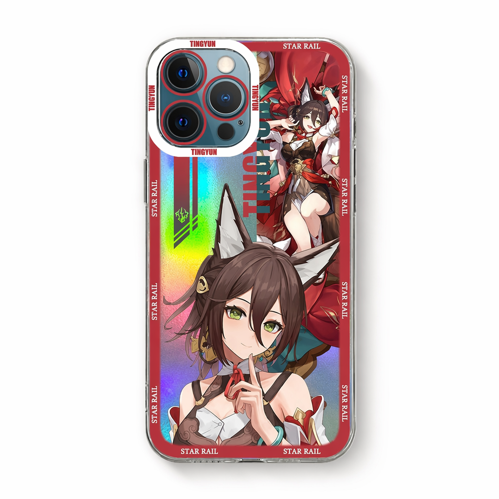 Holographic Honkai Star Rail iPhone Cases Tingyun