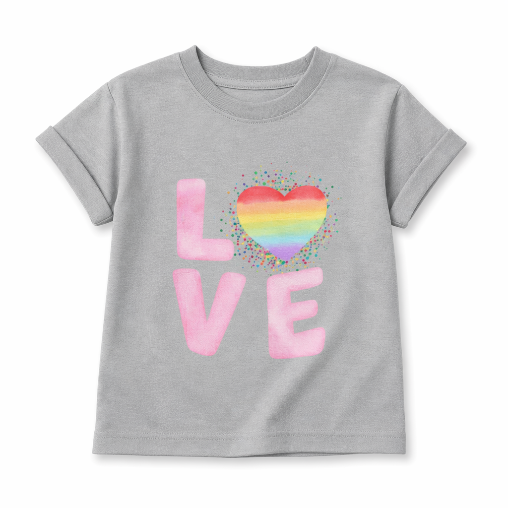 Children Adore Themed T-Shirt Sport Grey