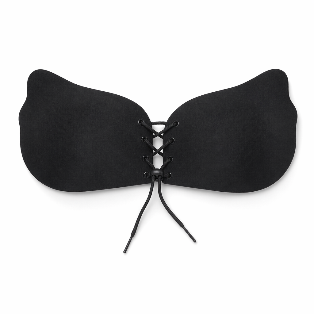 Black Push Up Bra with Butterfly Design Default