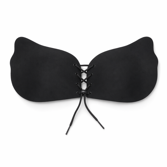 Black Push Up Bra with Butterfly Design Default