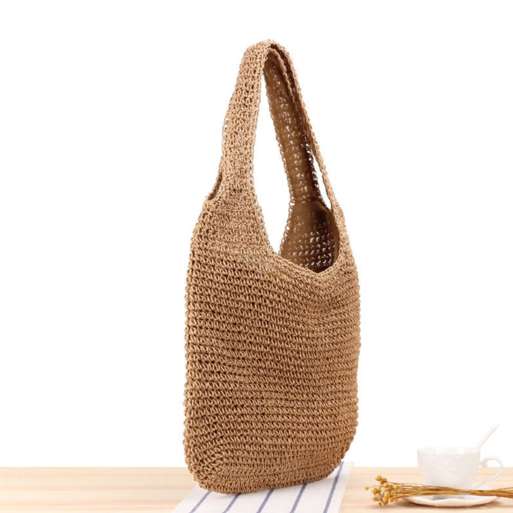 Boho Beach Shoulder Tote - Embrace the Carefree Vibes of Summer