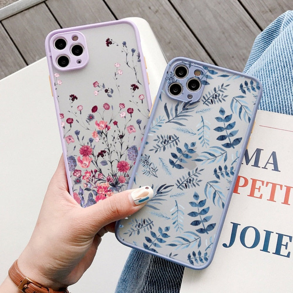 Hard Cover iPhone Case with a Floral Design