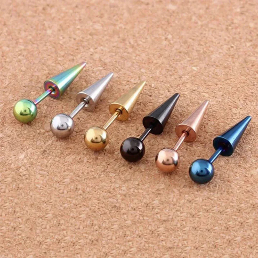 Spike Screw Earrings for All Genders