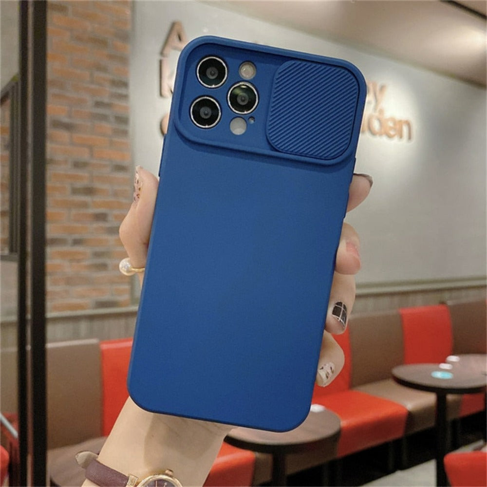 IPhone Protective Case with Built-In Camera Lens Cover
