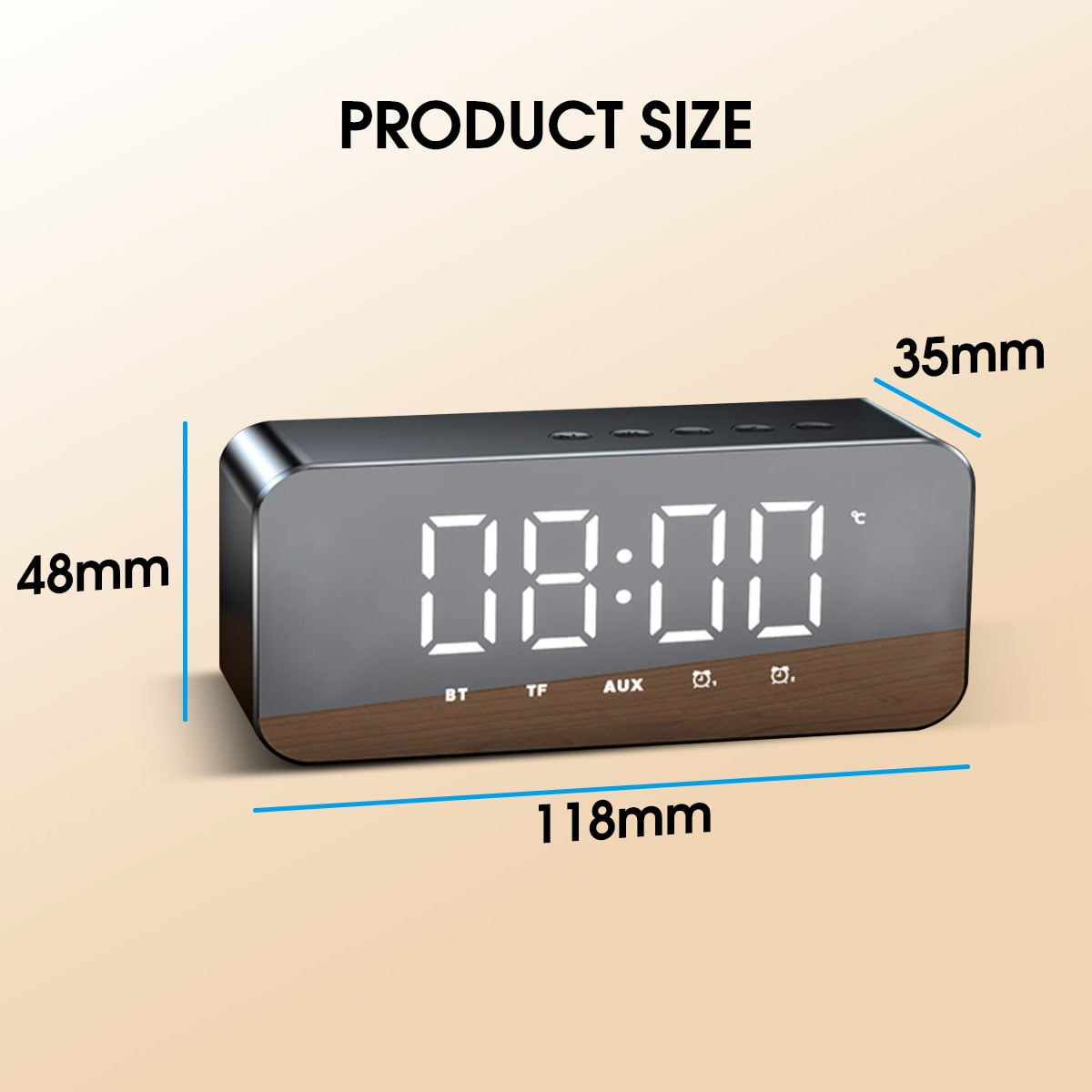 Compact Wireless Speaker with FM Radio Connectivity