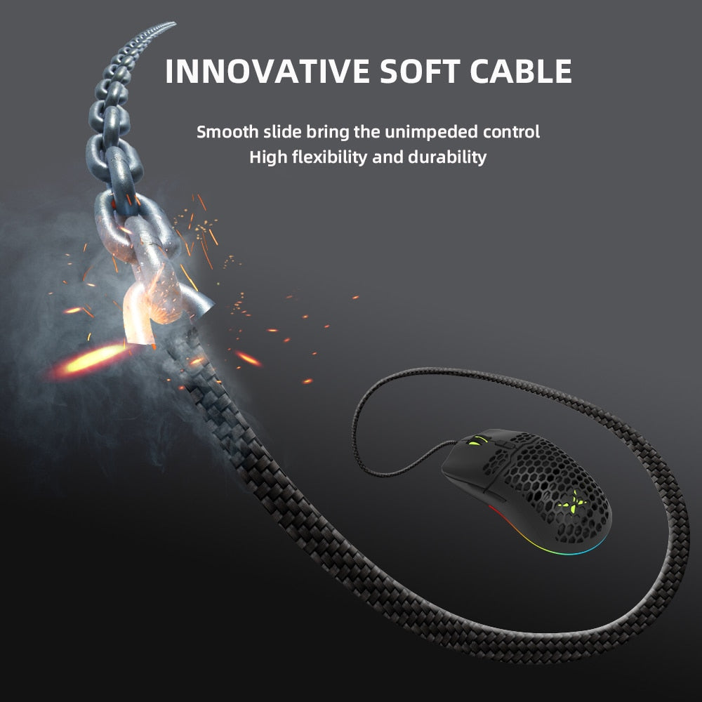 RGB Gaming Mouse with 16000 DPI Capability