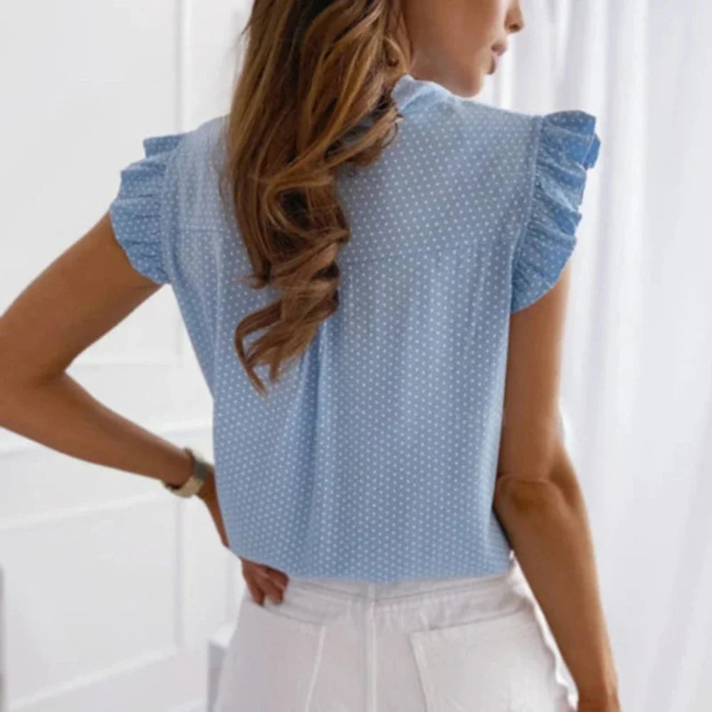 Summer Sleeveless Chiffon Top for Women
