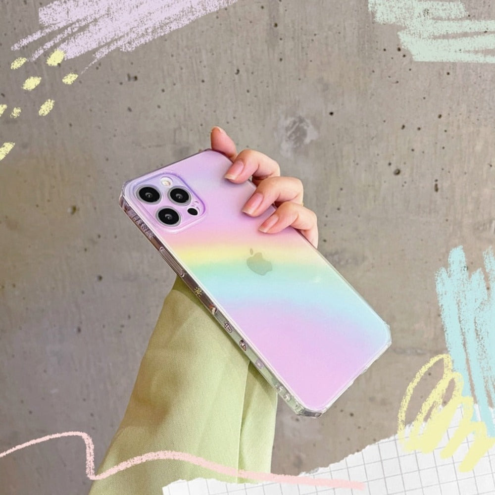 Gradient Rainbow iPhone Case for Enhanced Protection