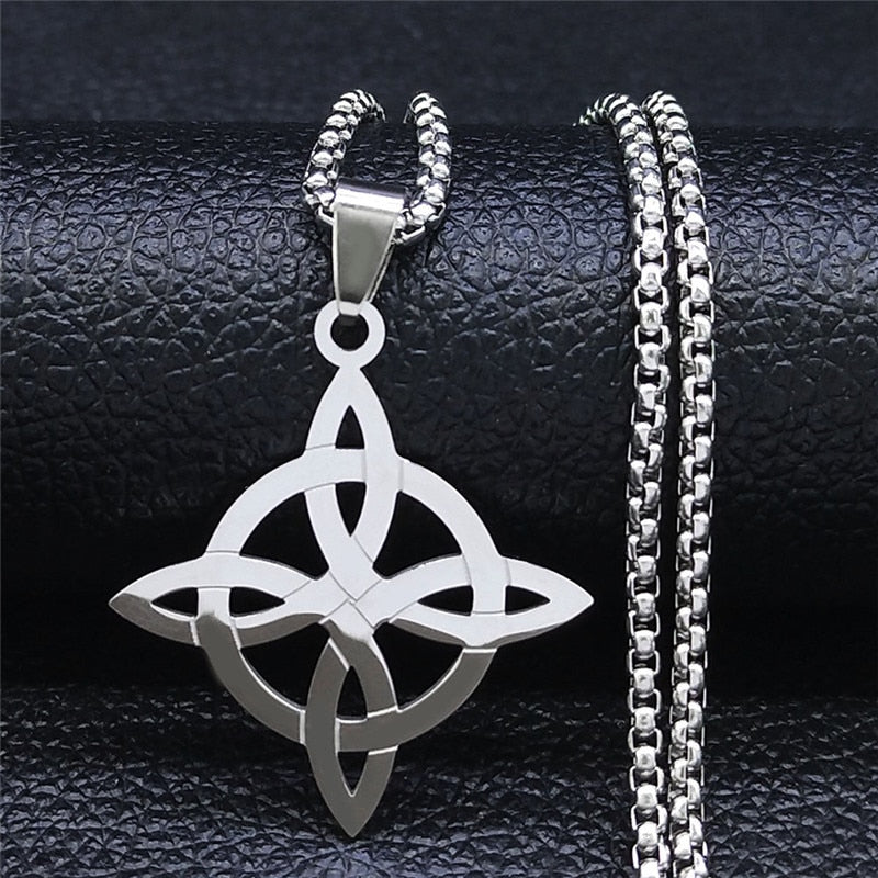 Knot-Shaped Geometric Necklace