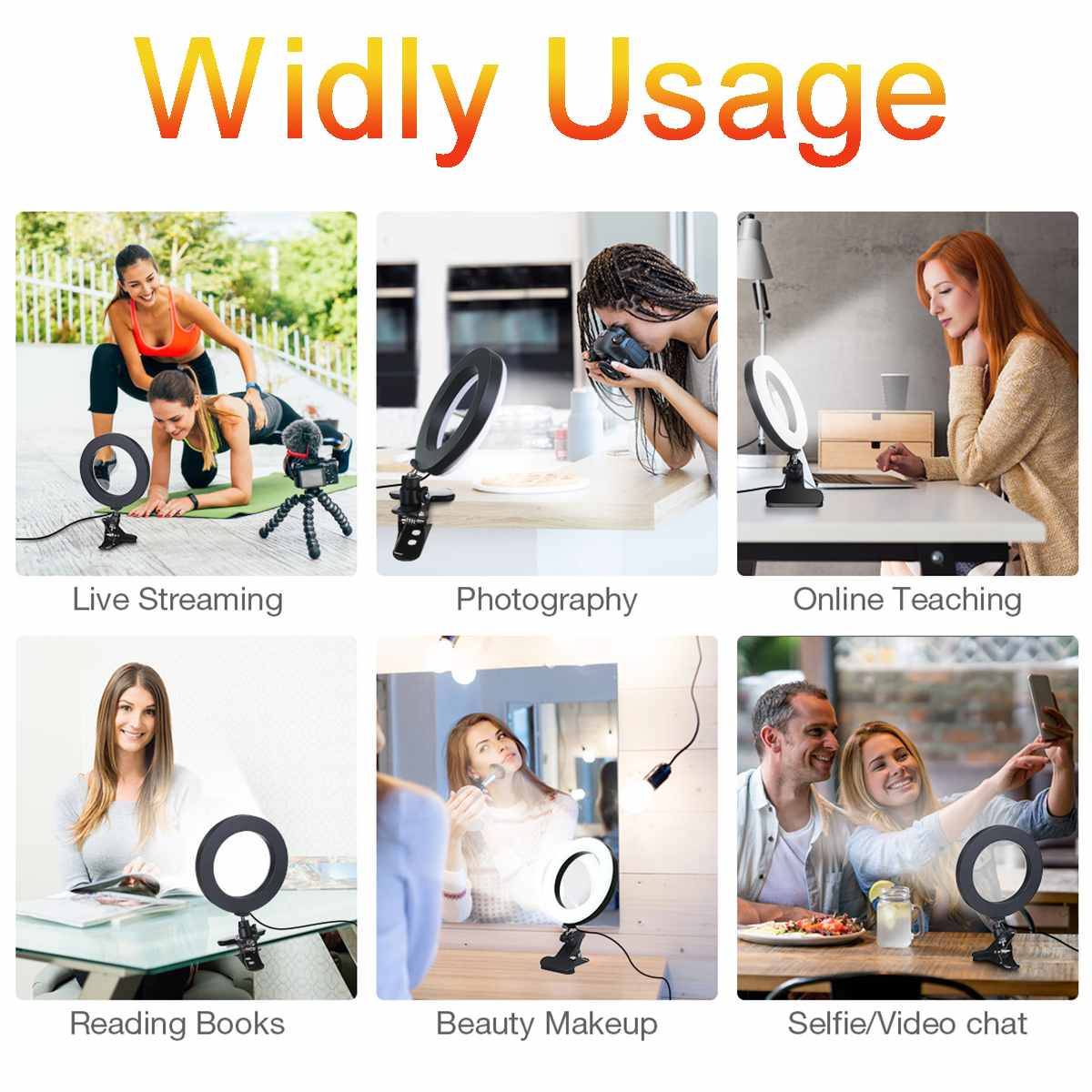 LED Ring Light Stand with Clip - The Ultimate 2-in-1 Lighting Solution