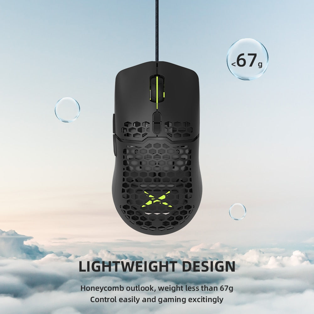 RGB Gaming Mouse with 16000 DPI Capability