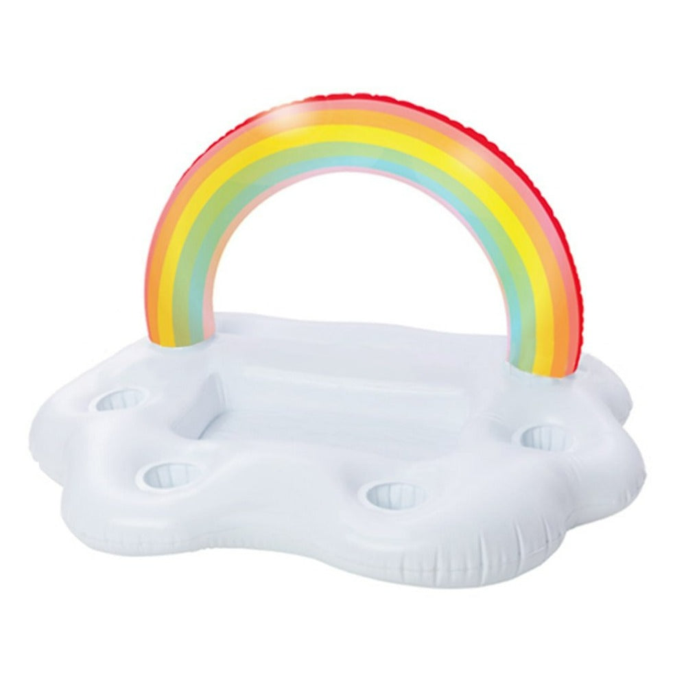 Rainbow Inflatable Floating Bar - Perfect for Food and Drinks