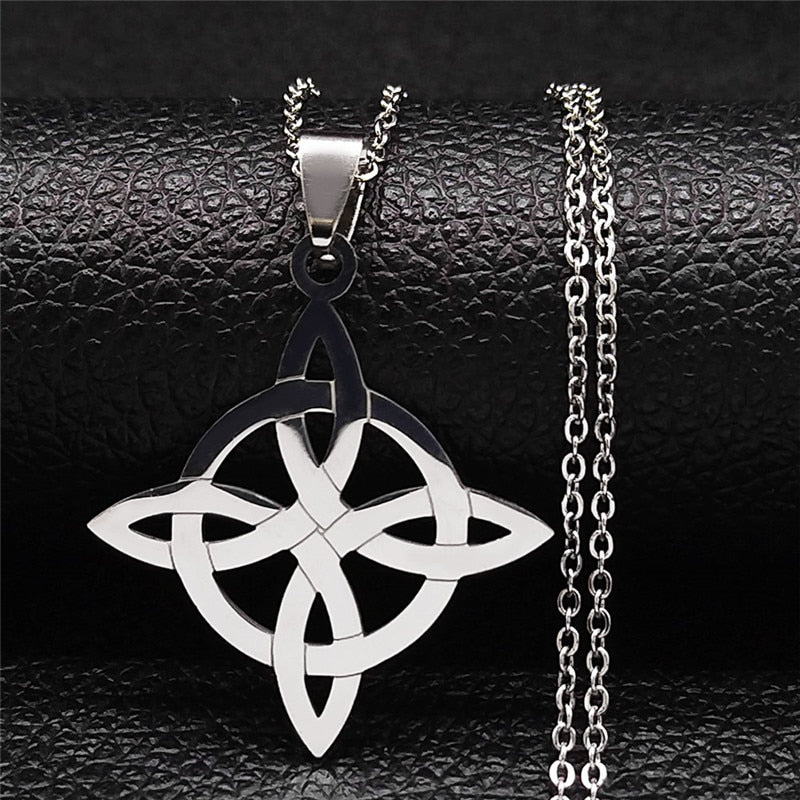 Knot-Shaped Geometric Necklace