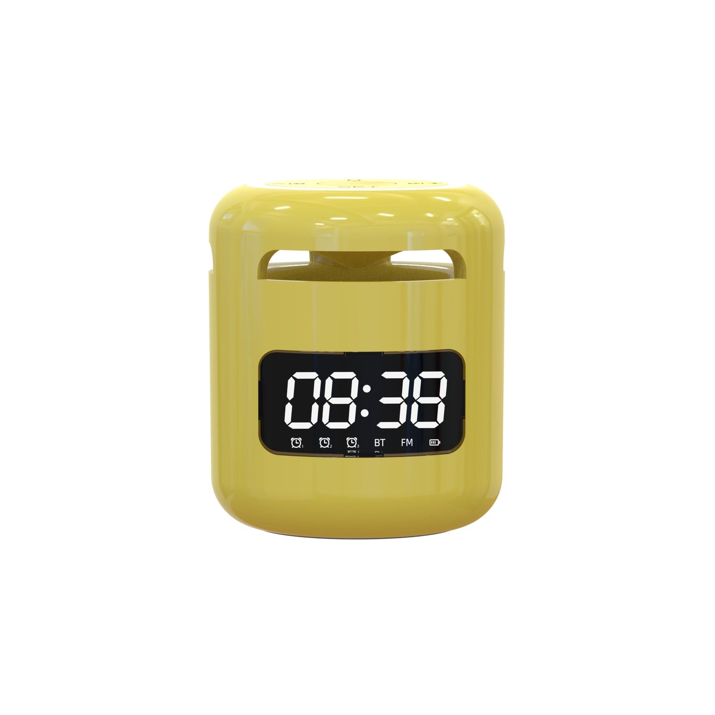Compact Wireless Speaker with Built-in FM Radio and Alarm Clock
