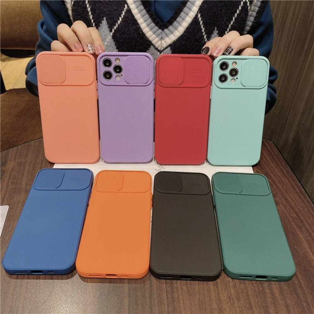 IPhone Protective Case with Built-In Camera Lens Cover