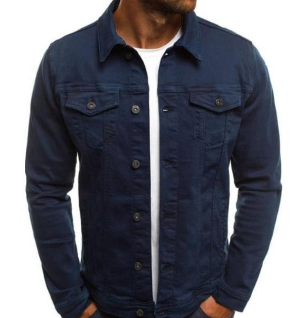 Casual Men's Jacket with Dual Pockets
