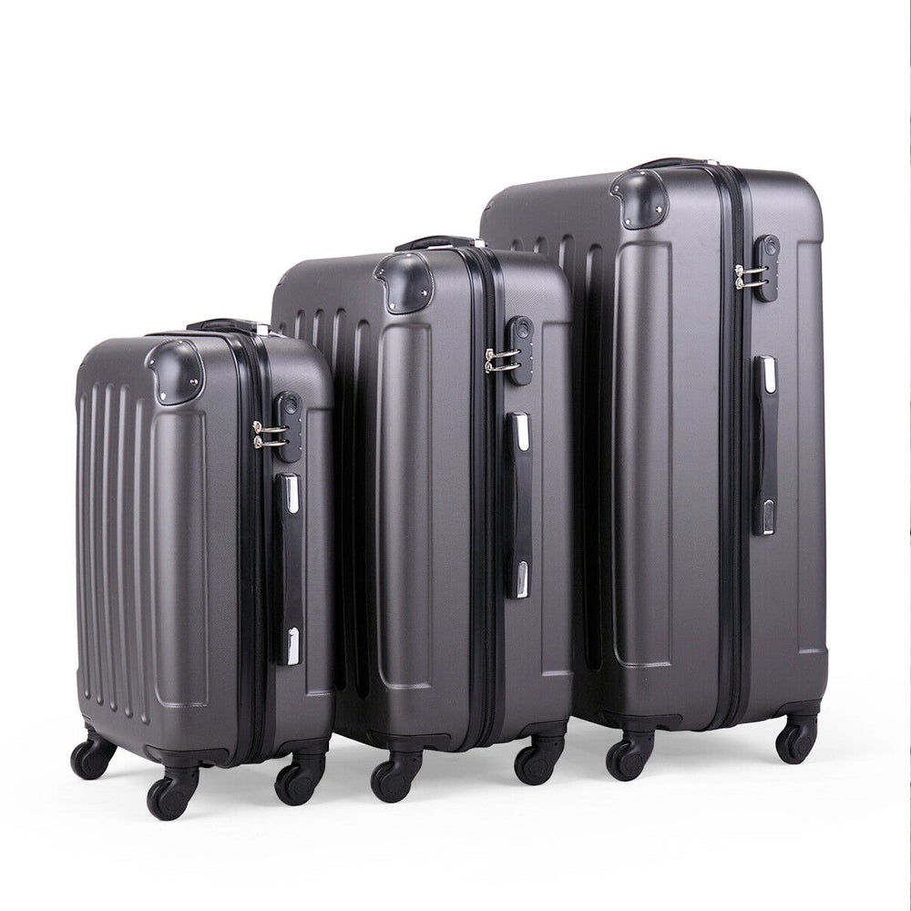 Durable Trio of 360° Wheeled Travel Bags