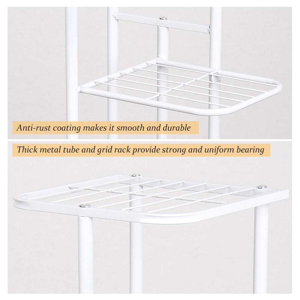 Metal Home Decor Plant Stand with 6 Layers for Multi-Pot Arrangements