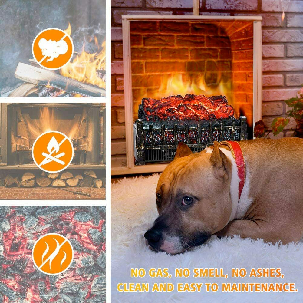 Electric Heater with a Fire-Like Theme