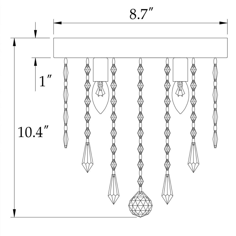 Crystal Pendant Light Fixture with Suspended Central Sphere - Enhancing the Brilliance