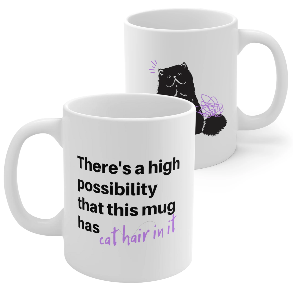 Humorous Feline Fur Cup
