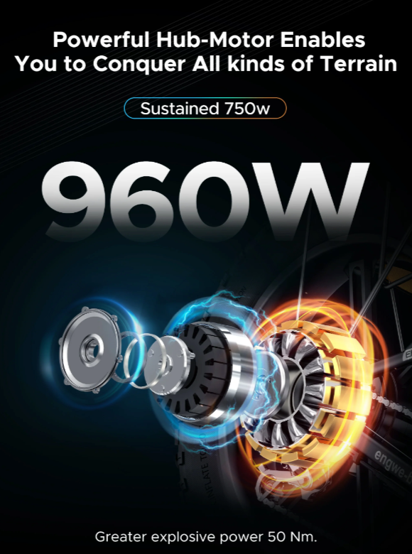 Foldable 750W E-Bike with Shimano 7-Speed Transmission: Unleash Your Speed