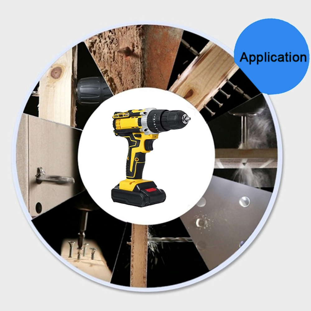 Cordless Impact Drill Driver with 48V Power and 25+3 Torque Options