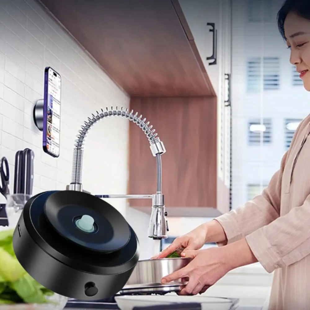 Magnetic Car Mount Holder for Mobile Phones with Vacuum Adsorption