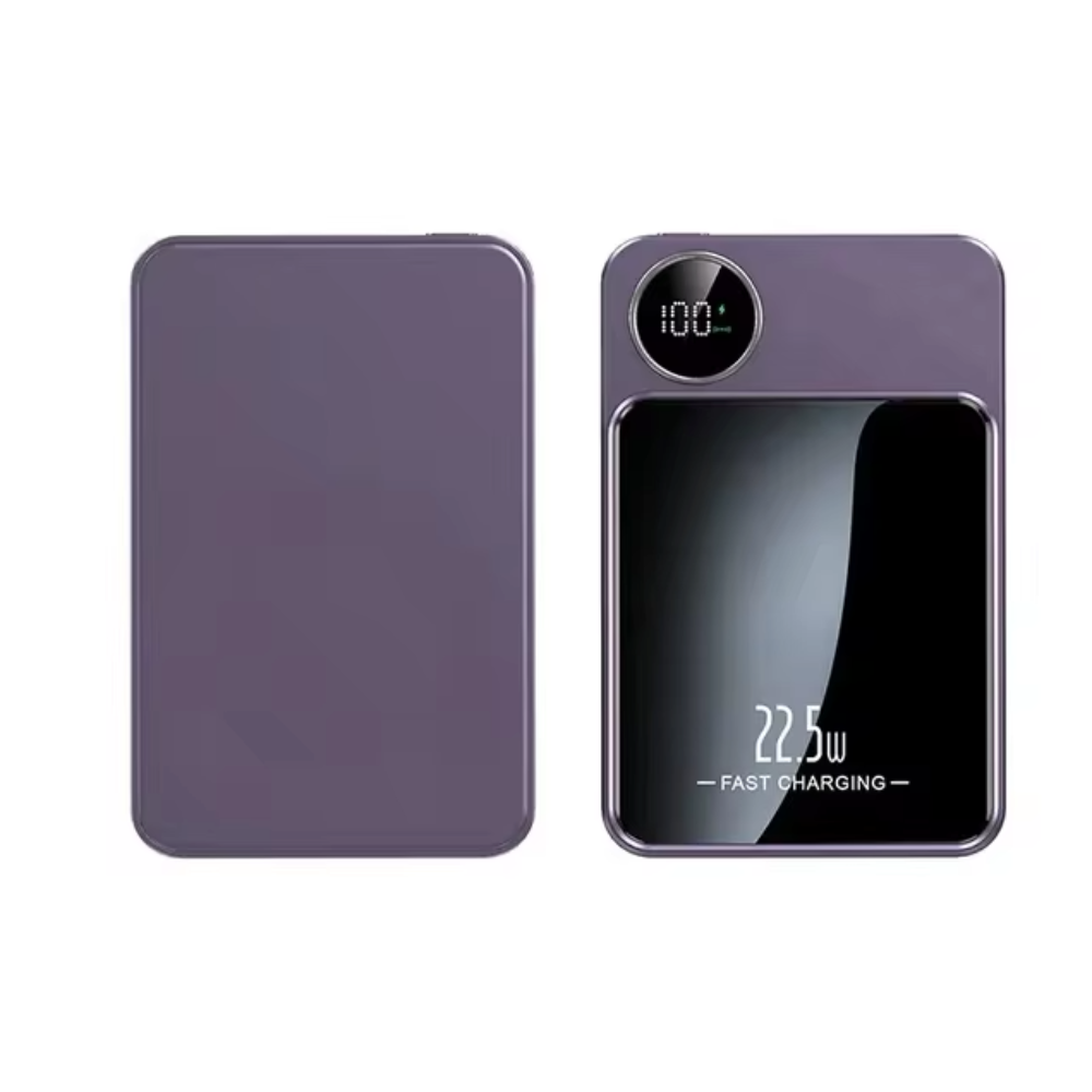 Magnetic Wireless Portable Power Bank - 10000 mAh for iPhone Compatibility