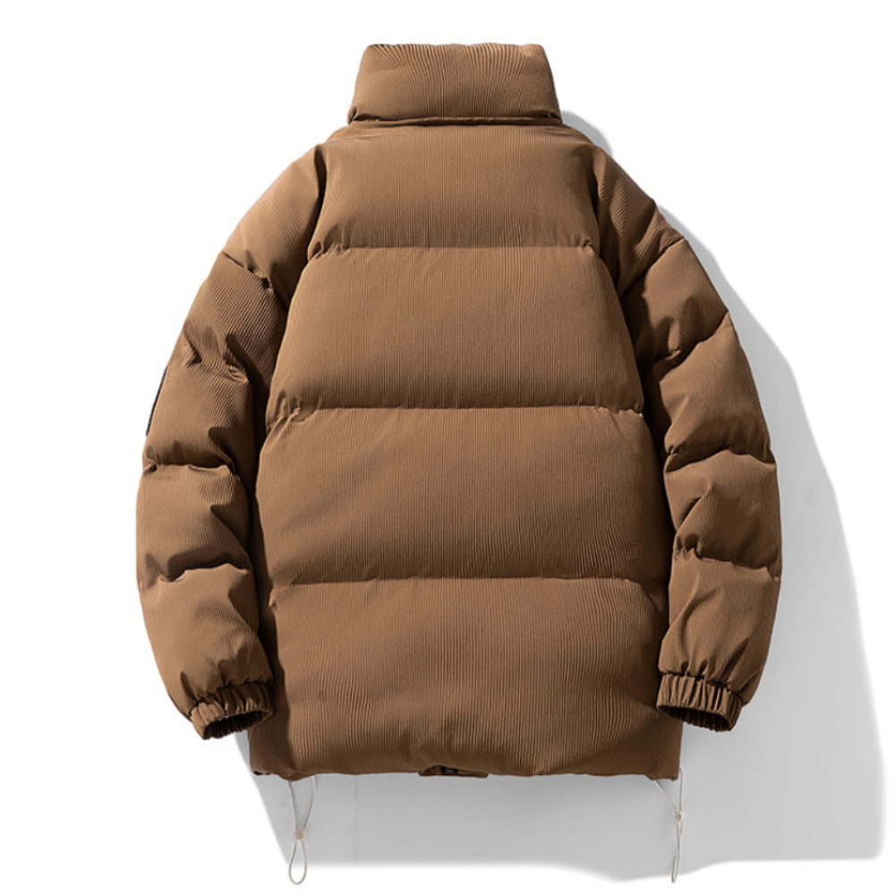 Puffer Jacket for Men with Stand Collar