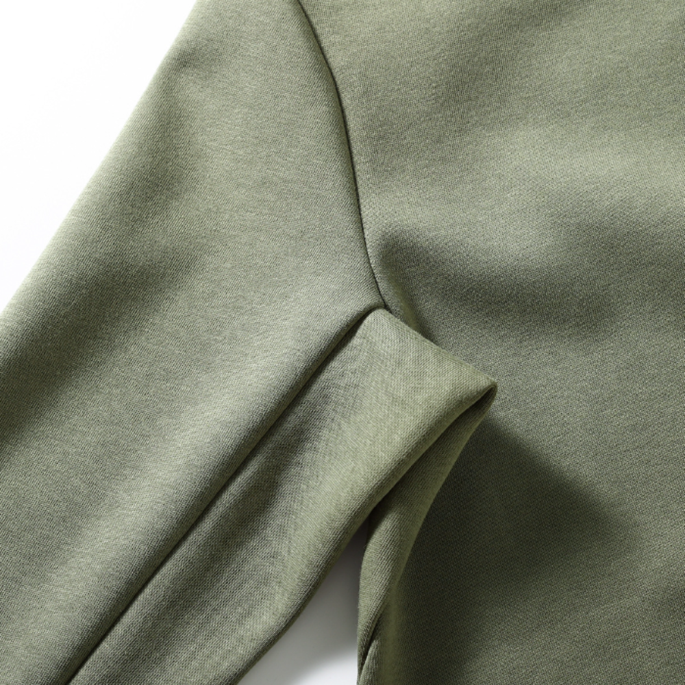 Round Neck Men's Sweatshirt with Sleeve Pocket