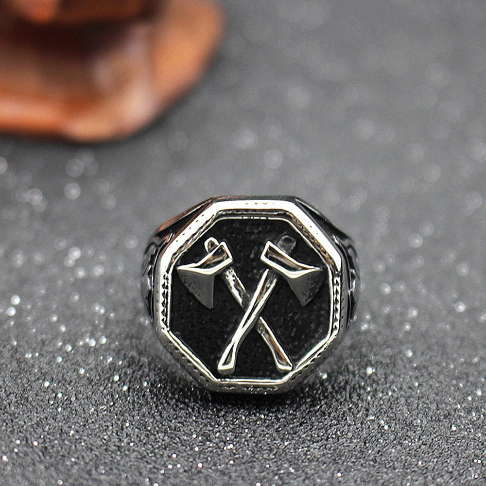 Dual-Bladed Viking Ring
