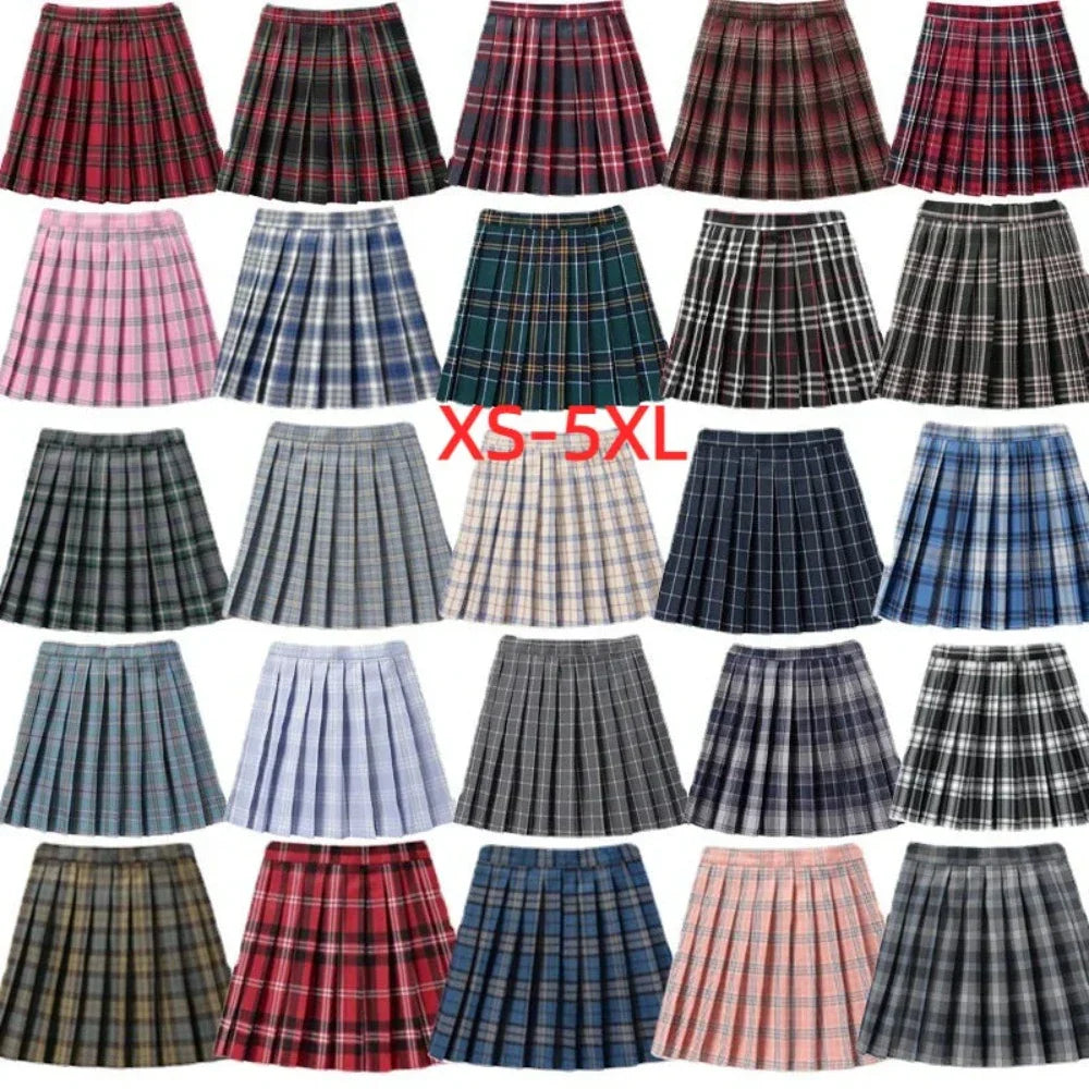 Japanese Inspired Checkered Mini Skirt