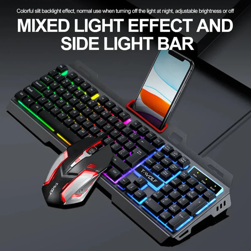 RGB Gaming Keyboard and Mouse Set - Ninja Edition