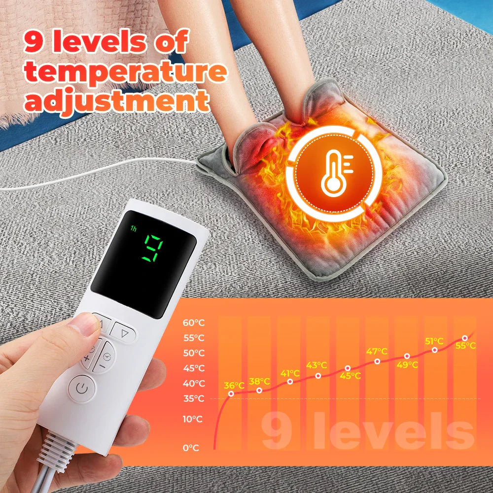 Cozy and Plush Heated Foot Warmer