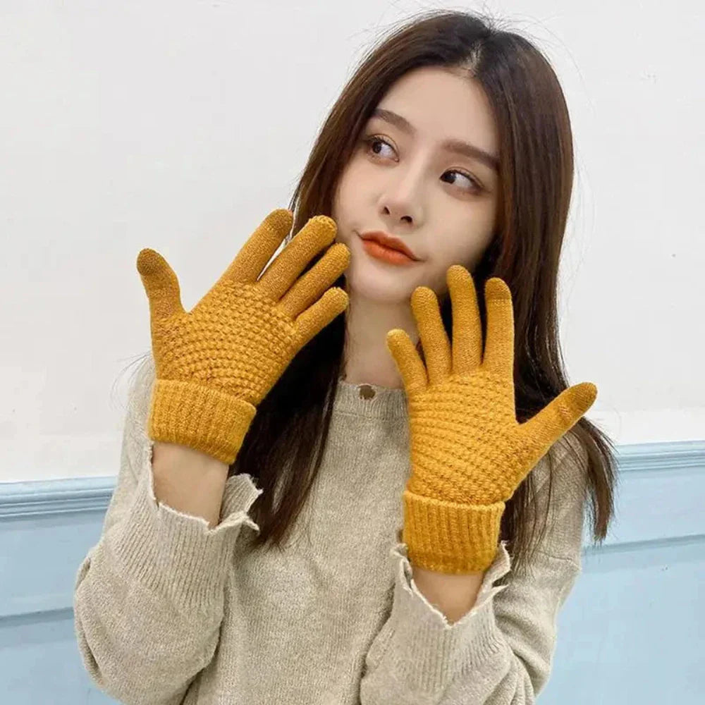 Full Finger Heated Touch Screen Gloves for Women