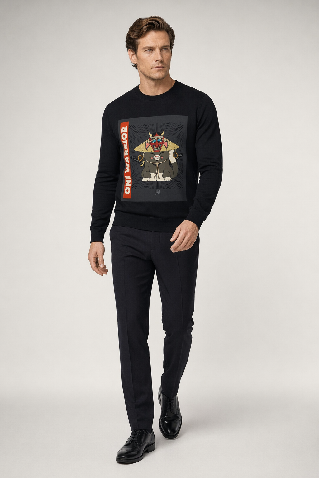 Warrior Cat Men's Sweatshirt Black