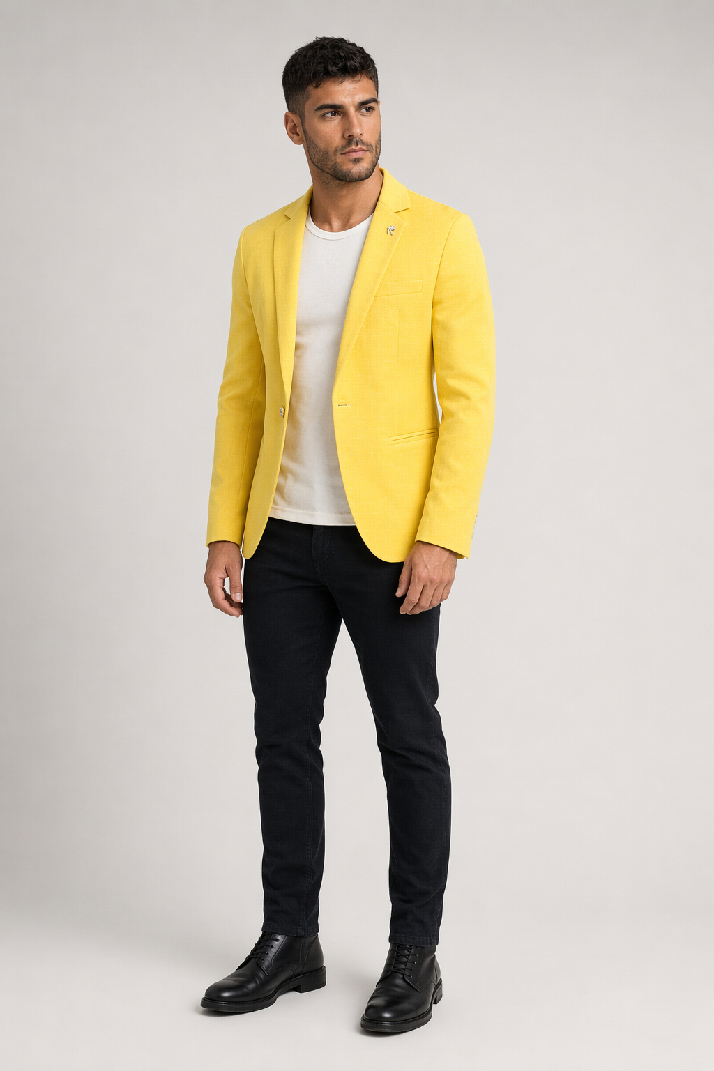 Everyday Casual Men's Jacket Yellow