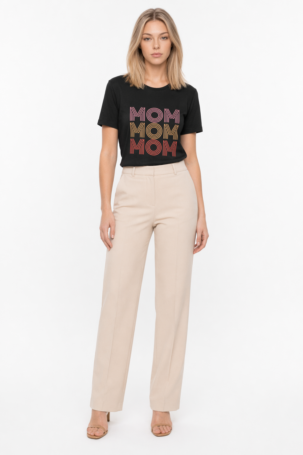 Mom Logo Women's Tee Black