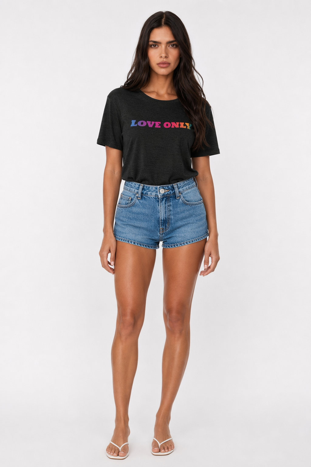 Colorful Printed Short Sleeve Tee for a Vibrant Look Black