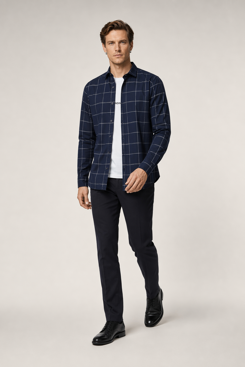 Large Plaid Shirt for Men: A Fresh Take on Classic Style Navy