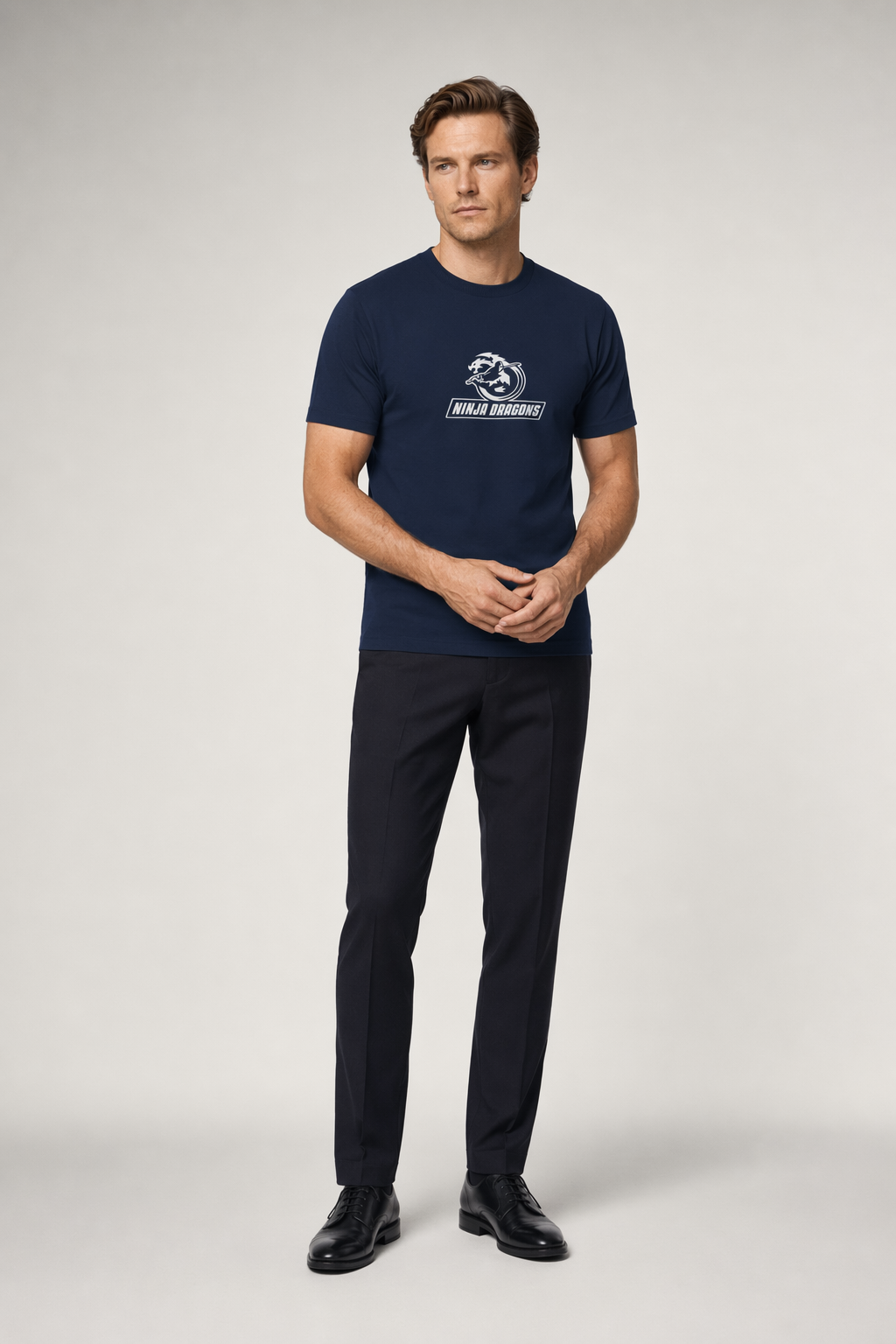 Heavy Cotton Tee - Ninja Dragon Navy