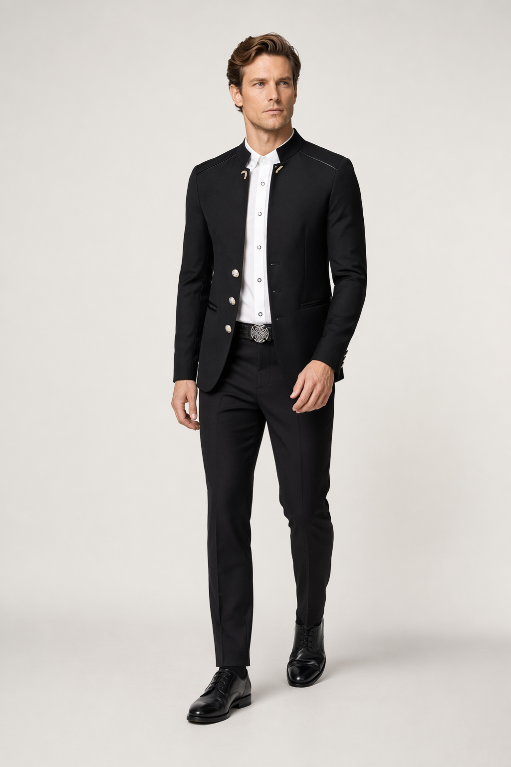 Slim Fit Blazer for Men's Fashion Black
