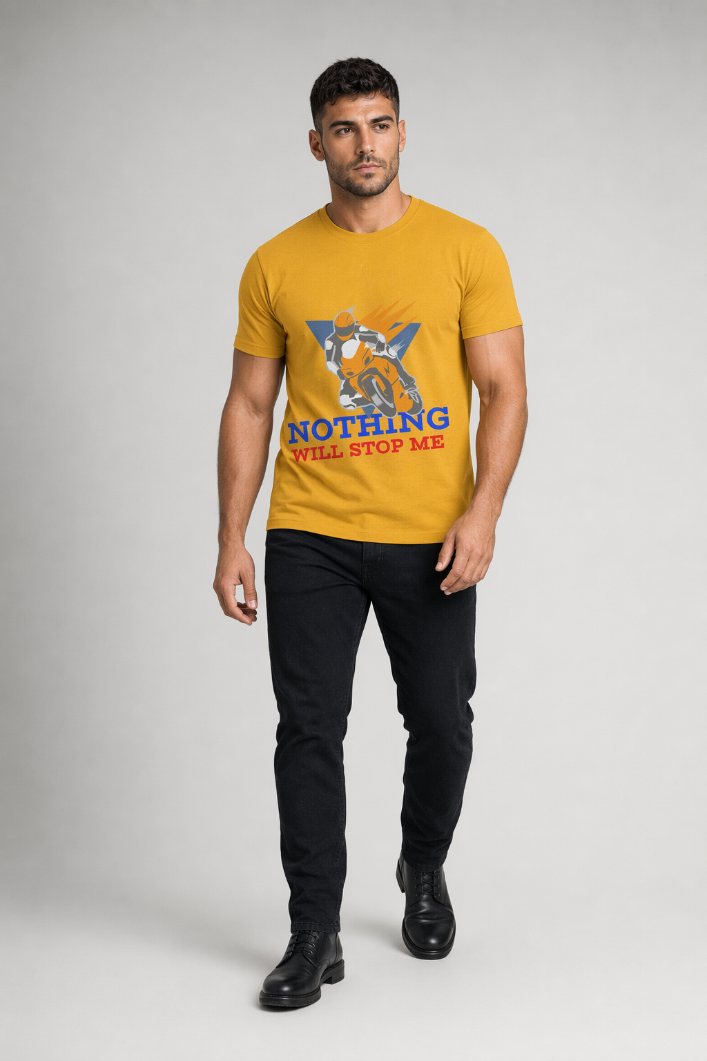Nothing Will Hinder Me Men's T-Shirt Gold