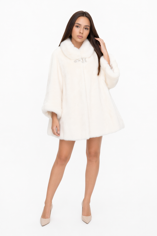 Faux Fur Women's Cape Jacket Default