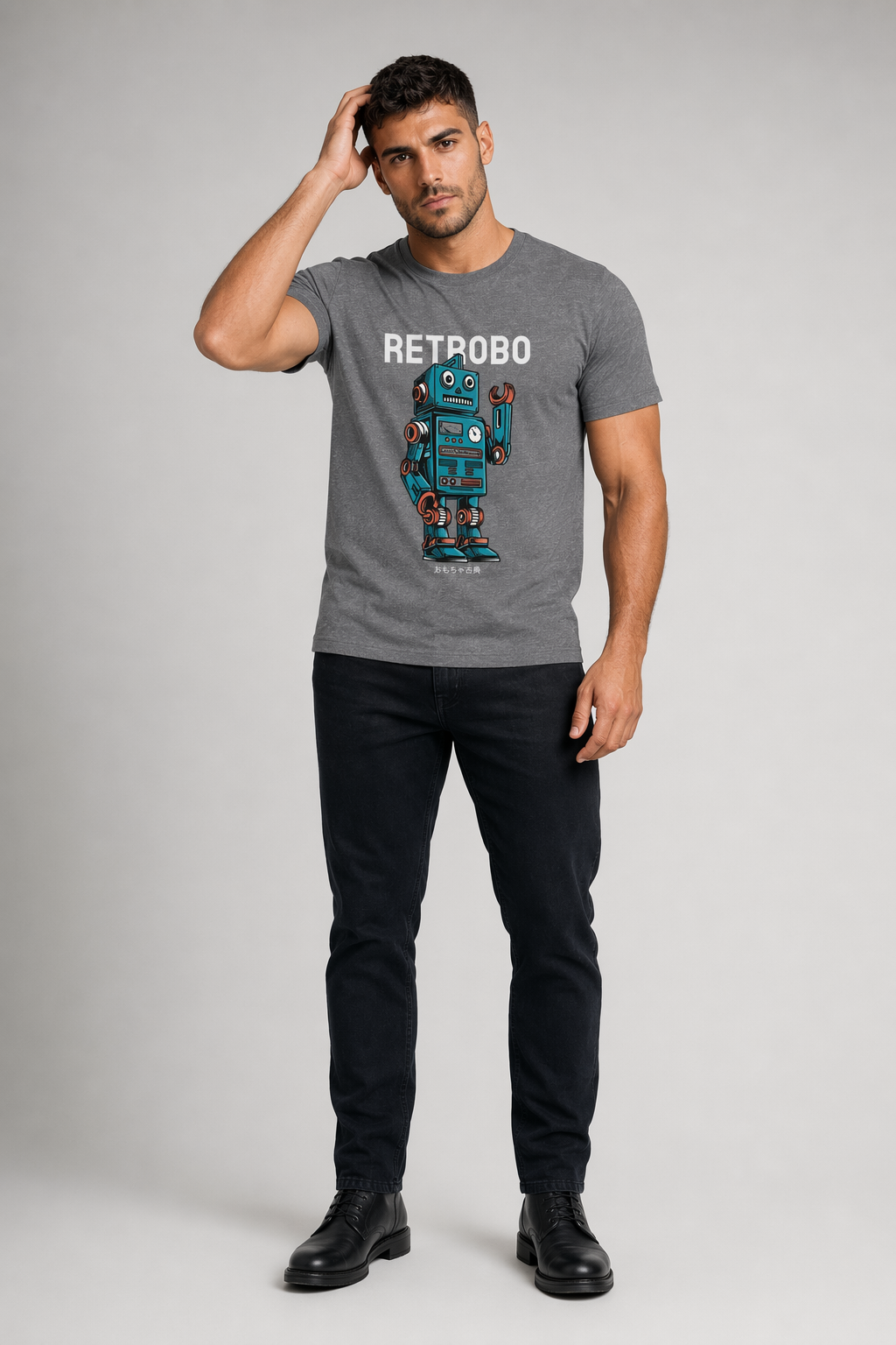 Vintage Men's Tee Shirt Deep Heather