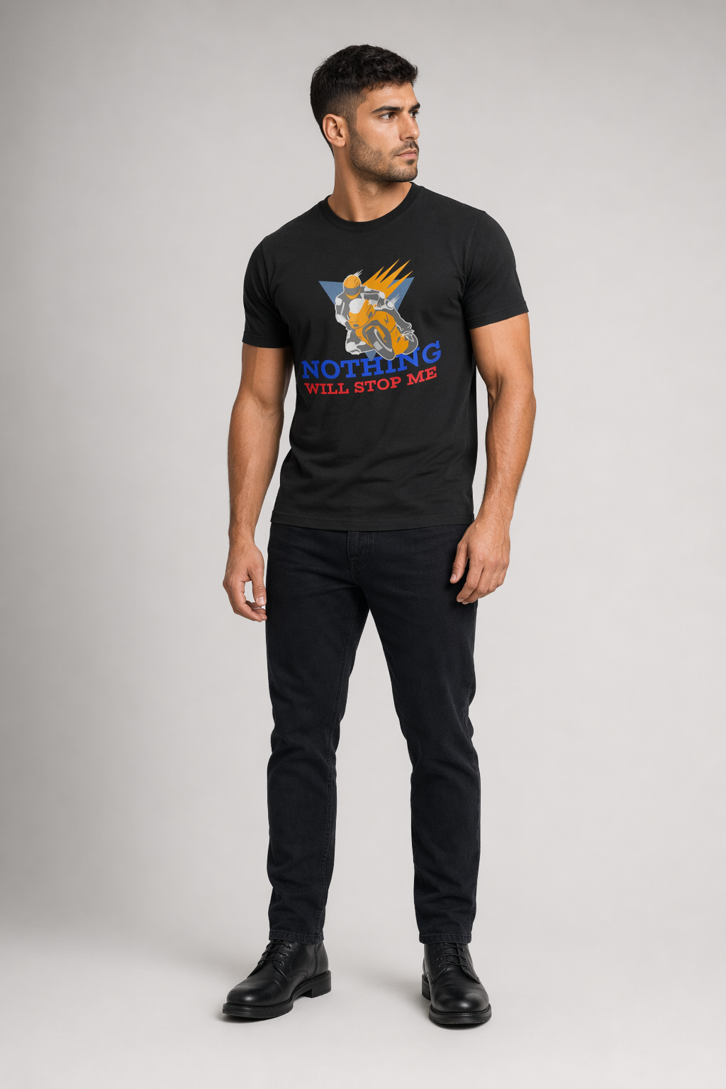 Nothing Will Hinder Me Men's T-Shirt Black