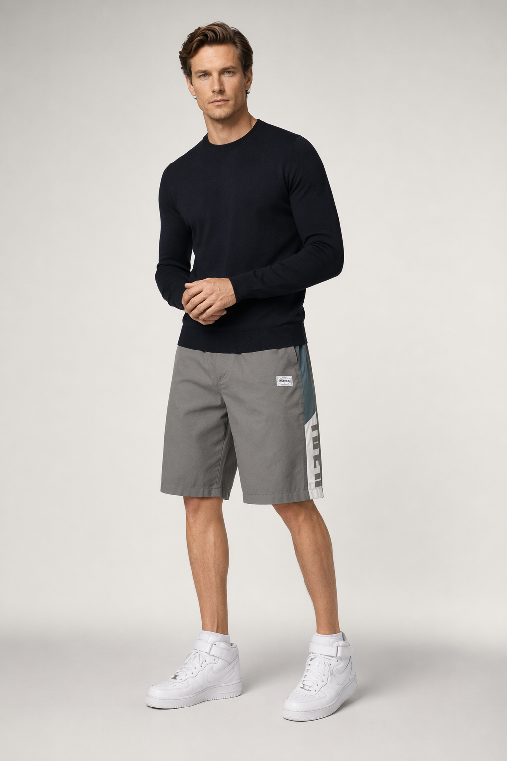 Skateboarding Shorts for Men with Pockets Gray