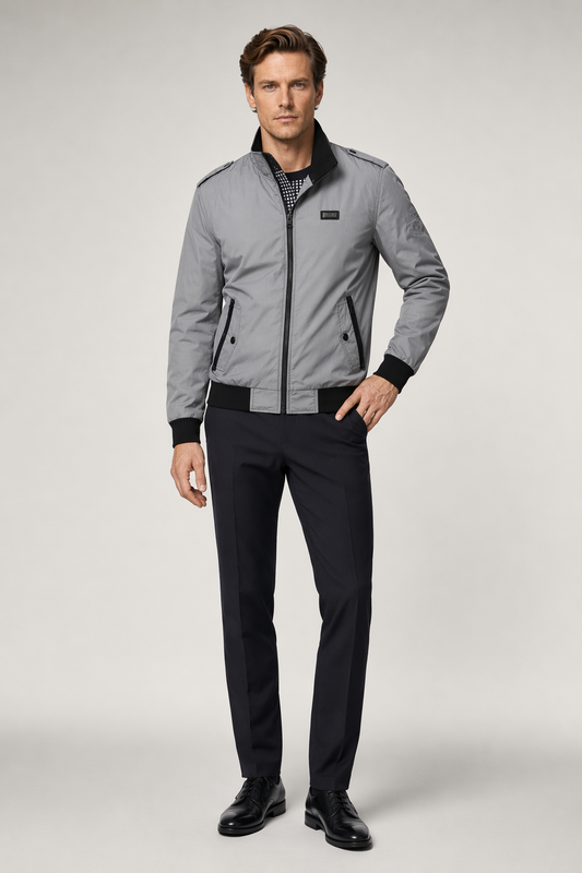 Zip-Up Pilot Jacket for Men Default