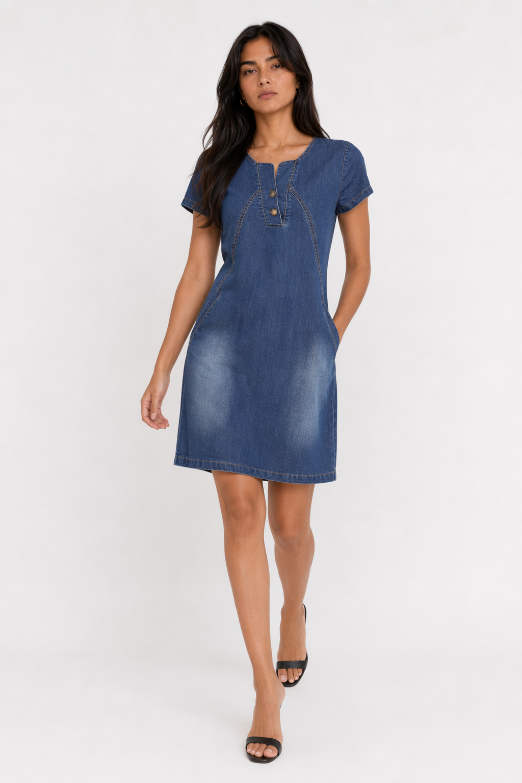 Denim Dress for Women: A Stylish One-Piece Option Default